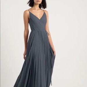 Jenny Yoo Kimi dress NWT Size 0, storm color